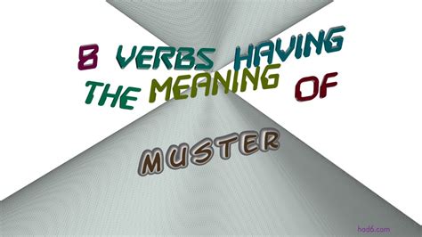 Mustering synonym - Muster translate: pattern, model, example, model, pattern, diagram, sample, pattern, design, prototype, model…. Learn more in the Cambridge German-English Dictionary.